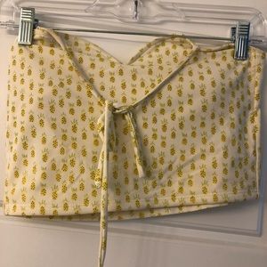 Yellow pineapple swim suit